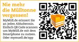 Erläuterung und QR-Code MyMüll.de Erläuterung und QR-Code zur Abholerinnerung von MyMüll.de
