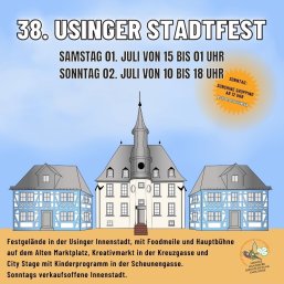 Usinger Stadtfest Plakat für das Stadtfest des Usinger Vereins für Wirtschaft und Gewerbe