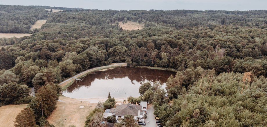 Luftaufnahme Hattsteinweiher