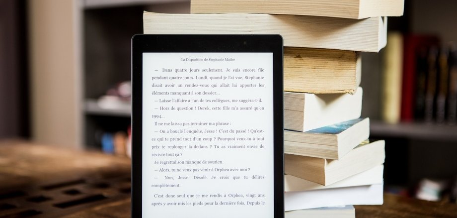 Ein Tablet auf dem man ausschließlich Bücher ausleihen oder kaufen kann.
