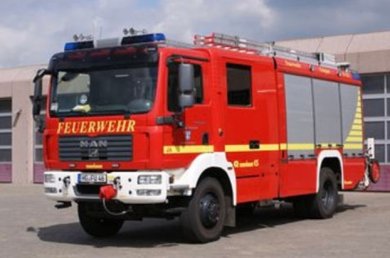Freiwillige Feuerwehr Usingen Mitte Ein Hilfeleistngs- und Löschgruppenfahrzeug 20/16 der freiwilligen Feuerwehr Usingen.